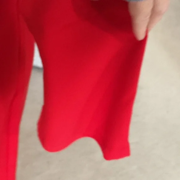 Banana Republic Red dress AND Tahari jacket, AND gold necklace - Picture 7 of 12